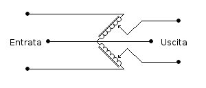 Schema - Due variatori collegati a triangolo aperto